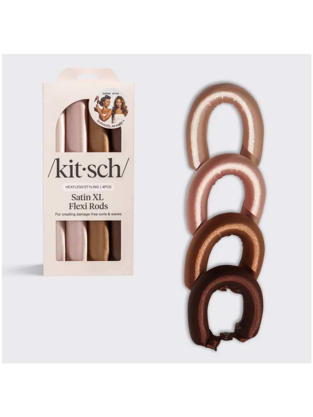 Kitsch Satin XL Flexi Rods - Rose Gold, Gold, Bronze, Brown
